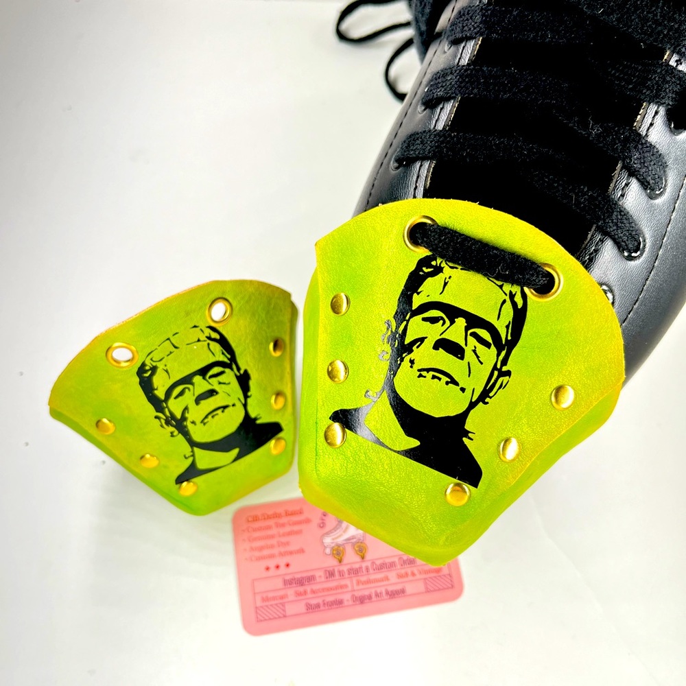Frankenstein Roller Skates Toe guards  Leather roller skate accessories